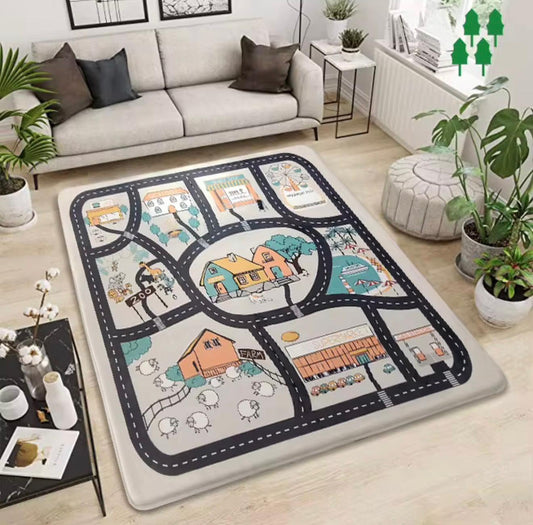 Thick Foam Baby Play Mat Australia – Road Map Kids Play Mat 3.5cm