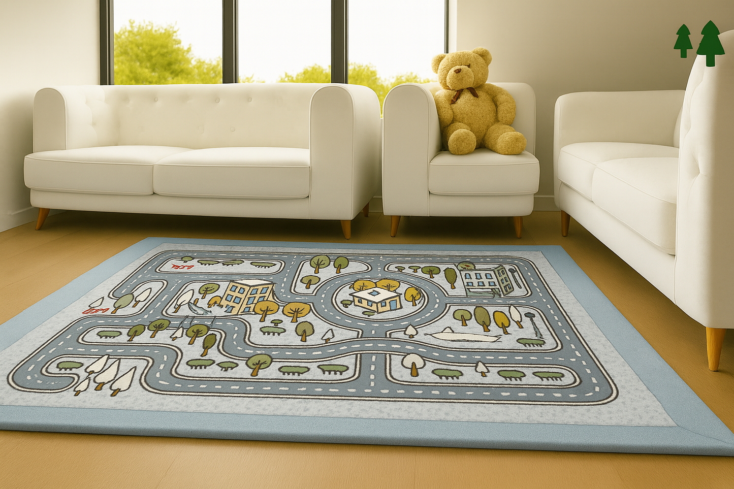 Baby Play Mat Australia – Road Map Foam Play Mat 3.5cm Thick
