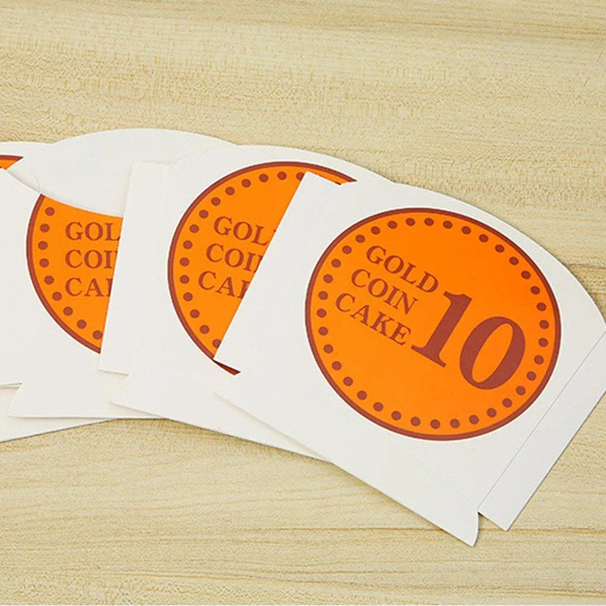 100-Pack Gold Coin Cake Paper Boxes, 15.8 x 12.3 cm