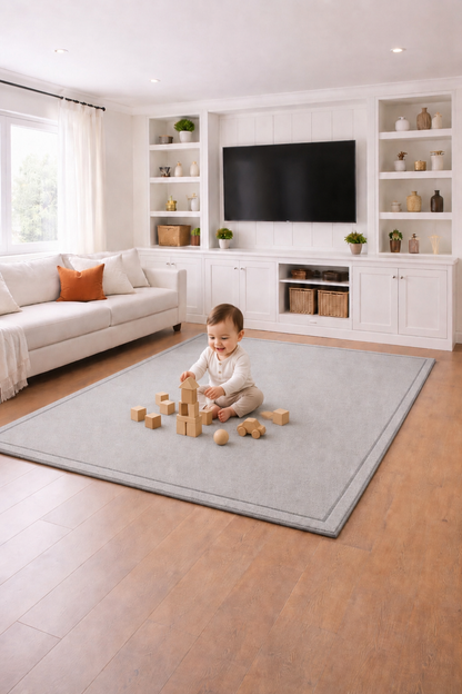 ComfyMat Memory Foam Play Mat – 3.5cm Thick (Light Grey)