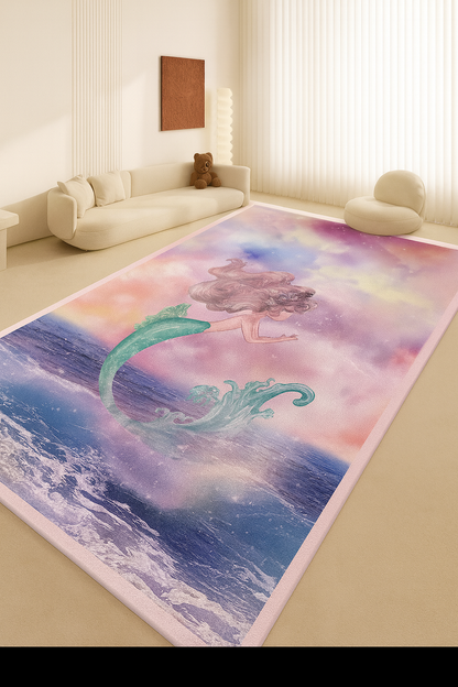 ComfyMat Memory Foam Play Mat – Mermaid Design (3.5cm Thick)
