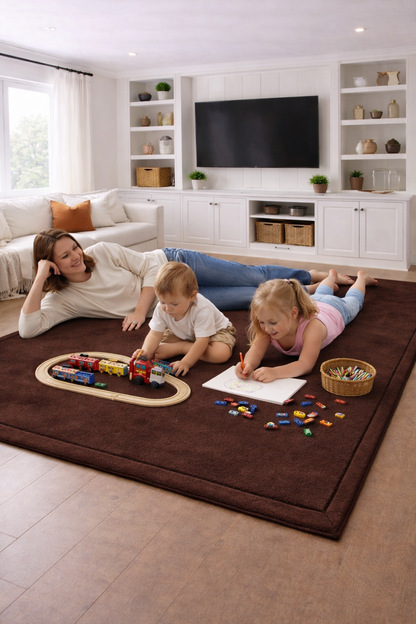 Brown Kids Memory Foam Play Mat Australia – 3.5cm Thick
