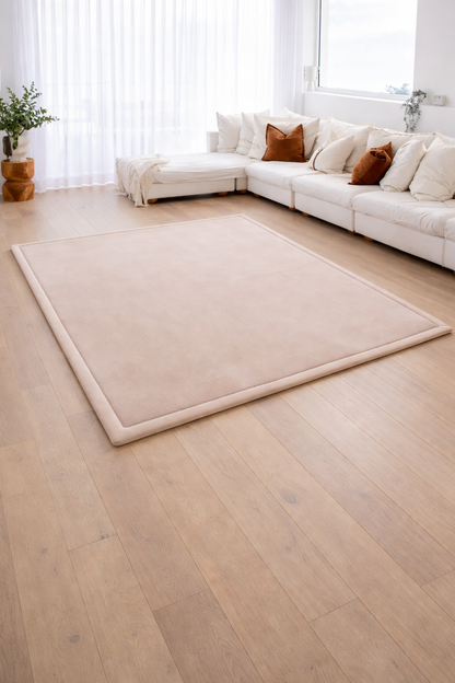 Memory Foam Floor Mat – 3.5cm Thick (Beige)