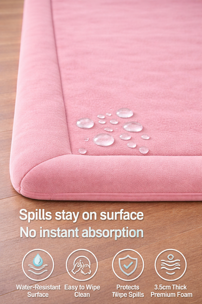 ComfyMat Memory Foam Play Mat – 3.5cm Thick (Pink)