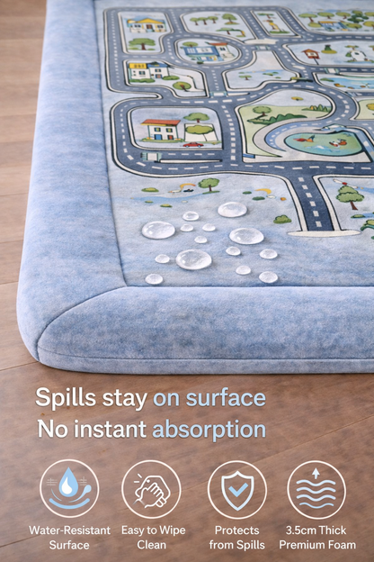 Thick Foam Baby Play Mat Australia – Road Map Kids Play Mat 3.5cm
