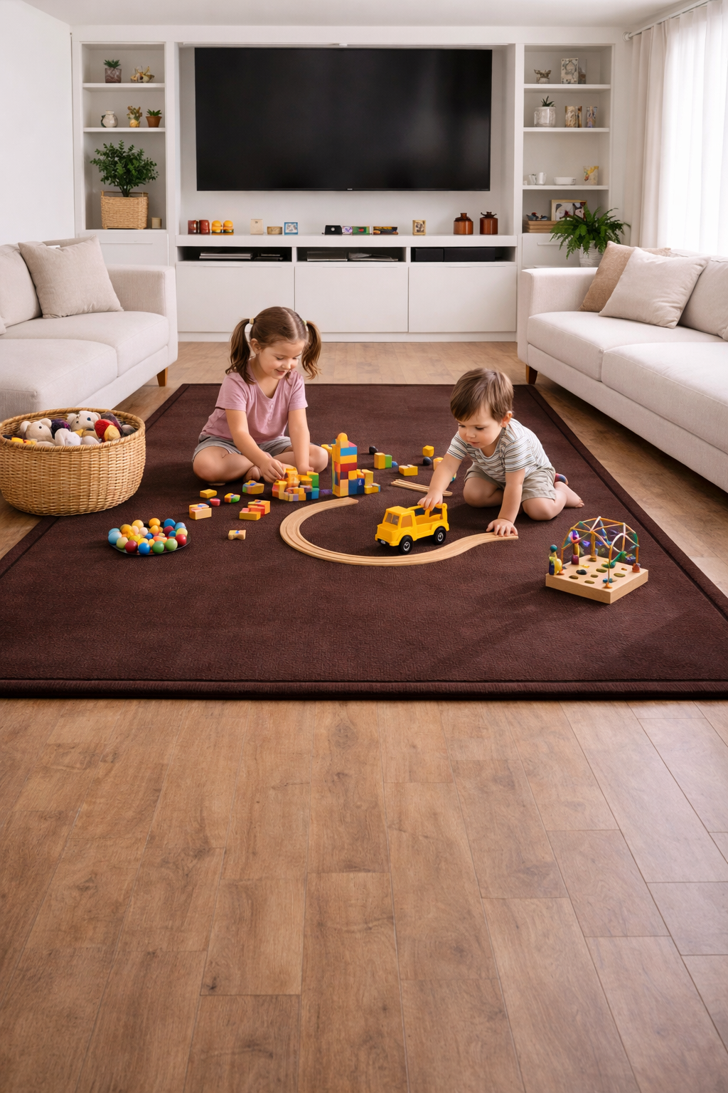 Brown Kids Memory Foam Play Mat Australia – 3.5cm Thick