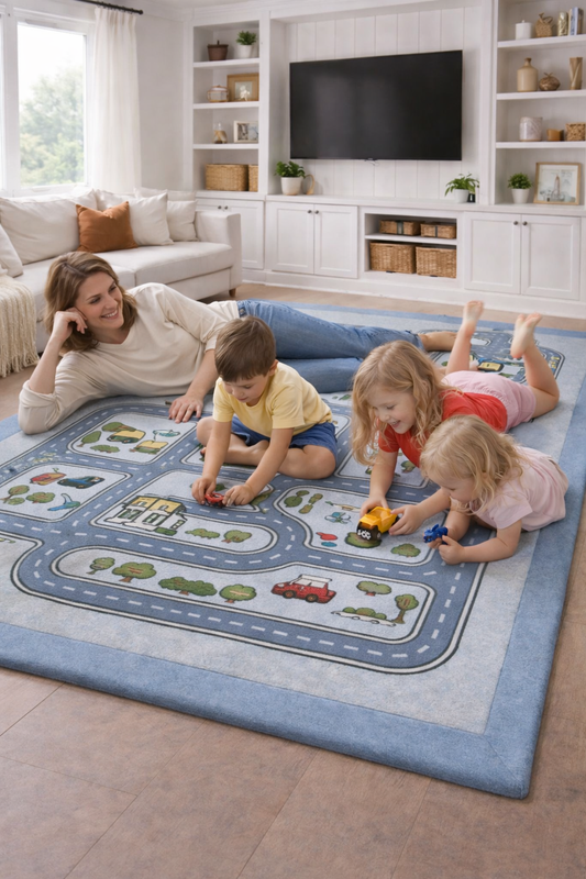 Baby Play Mat Australia – Road Map Foam Play Mat 3.5cm Thick