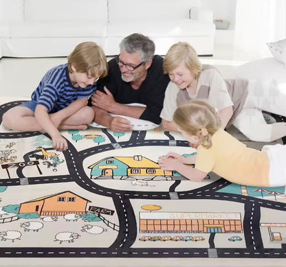 Thick Foam Baby Play Mat Australia – Road Map Kids Play Mat 3.5cm