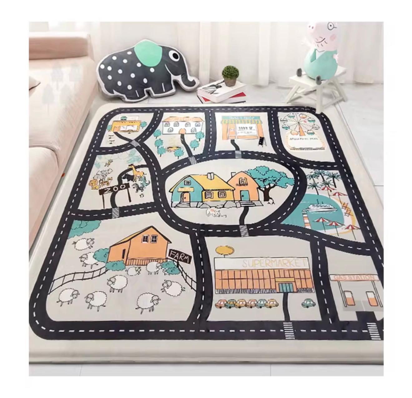 Thick Foam Baby Play Mat Australia – Road Map Kids Play Mat 3.5cm