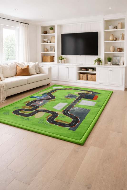 Kids Memory Foam Play Mat – 3.5cm Thick (Road Map)