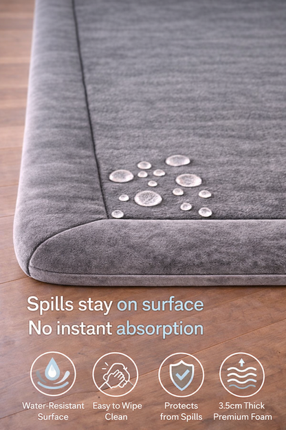 ComfyMat Memory Foam Play Mat – 3.5cm Thick (Grey)