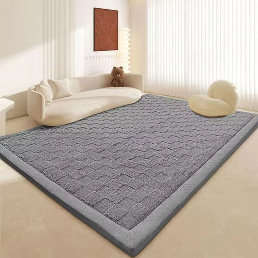 Grey Plush Padded Floor Mat for Kids Playroom | ComfyMat