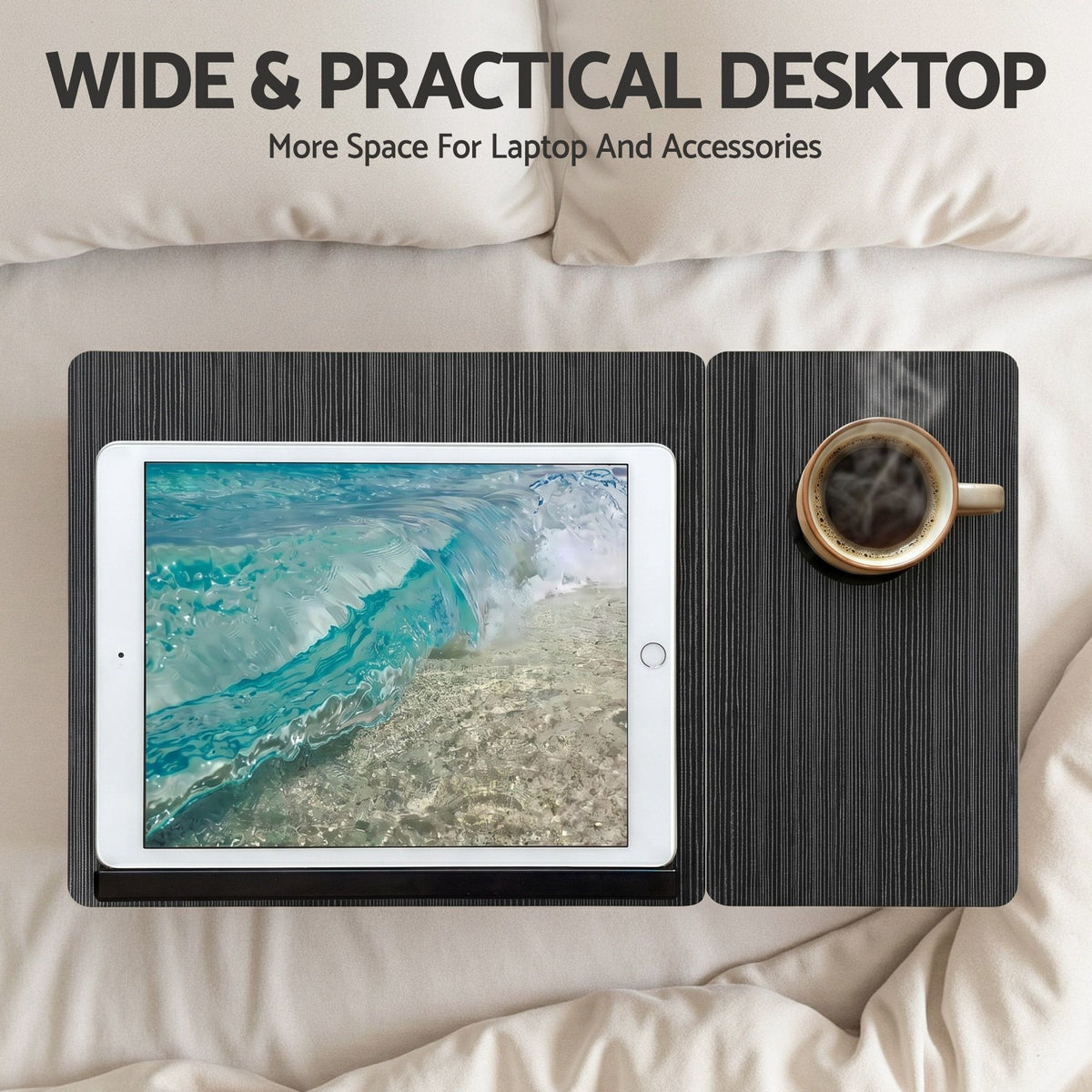 Artiss Laptop Desk Bed Table Foldable Portable Desktop Black