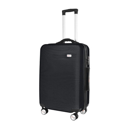 24" Digital Weighing Scale and USB Charging Port Lightweight Luggage Suitcase Silver Black