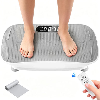 Vibration Plate Exercise Machine, Whole Body Shake Plate with LED Touch Screen & Bluetooth Speaker, Multi-Speed Fitness Platform