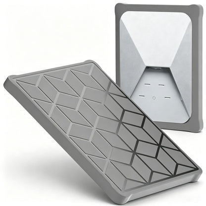 Silicone Cover for Starlink MINI, Anti-Rock/Sand/Hail Waterproof Silicone Case Fits Starlink Standard, Outdoor Roof Protection, Shields Rocks, Sand & Hail-Grey