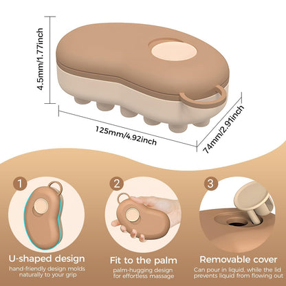 Ice Compress Scalp Massager Brush, Cold Therapy Head Massager for Migraine Relief & Hair Care, Reusable Promotes Hair Growth & Scalp Care Massage Tool