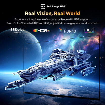 SKYWORTH 65X6600H QD-Mini LED 4K Smart TV, Matte Anti-Glare Display, 120Hz Turbo Mode, AI 4K Upscaling, AI Color Enhancement，Google TV, Dolby Atmos+Dolby Vision, 30W Speakers，HDMI2.1