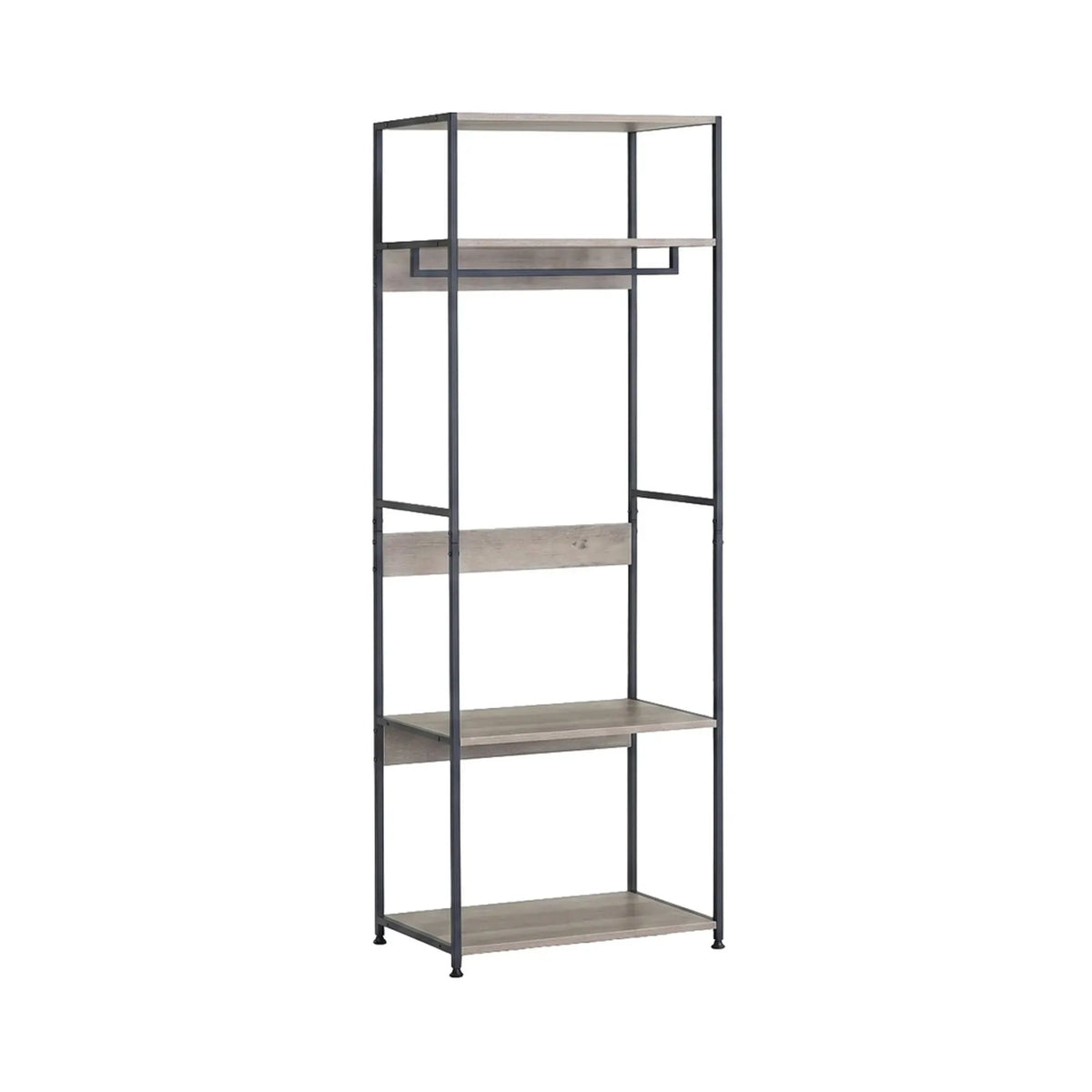CARLA HOME Freestanding Clothes Rack with Shelves - Grey - 175 cm - Clothing Rack