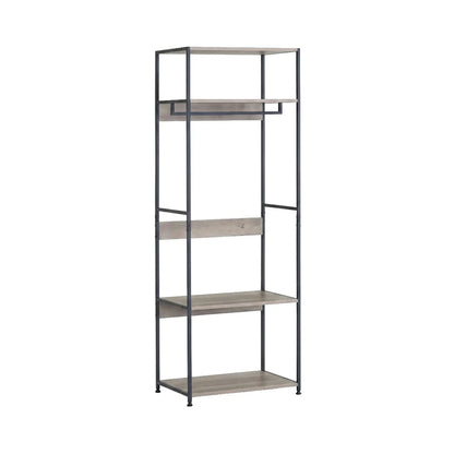 CARLA HOME Freestanding Clothes Rack with Shelves - Grey - 175 cm - Clothing Rack