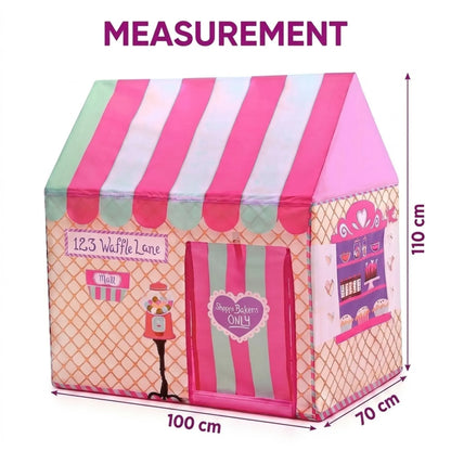 CARLA HOME Kids Ice Cream Bakery Play Tent Pink Pop Up Playhouse - Outdoor Play Equipment Play Tents & Tunnels