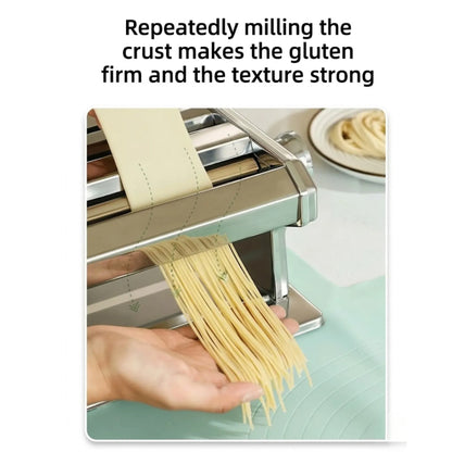 CARLA HOME Pasta Maker Machine - Hand Crank Noodle Maker - Grey - Kitchen Appliances Pasta Makers