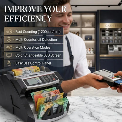 CARLA HOME Money Counting Machine with Uv Detection Bill Counter