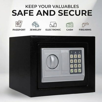 CARLA HOME Electronic Safe Box - Money Safe with Deposit Slot - Black - Cash Locker