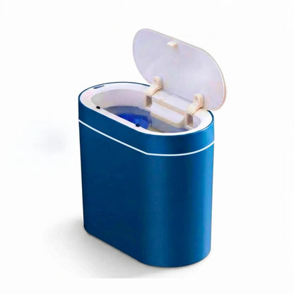 CARLA HOME 7L Automatic Trash Bin with Lid, Motion Sensor Garbage Can Blue