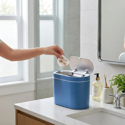 CARLA HOME 2-Pack Motion Sensor Trash Can - Touchless Bin - Blue - Smart Sensor Trash Can