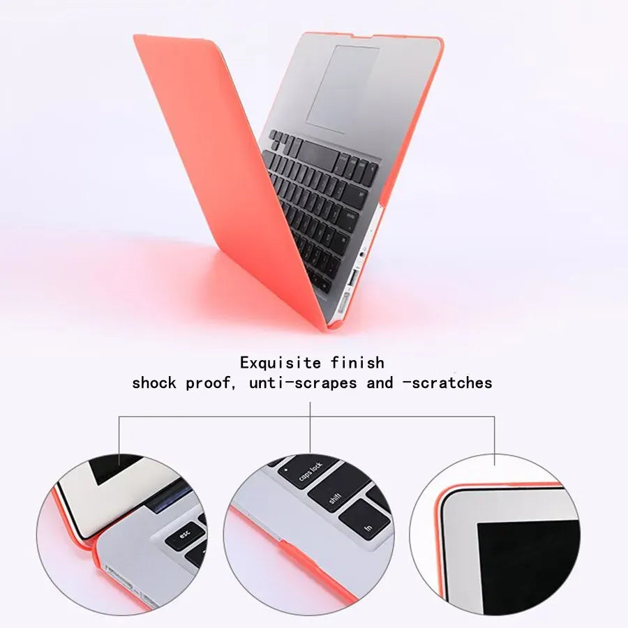 MacBook Air Hard Shell Case in Matte Pink with Keyboard Cover for A2337/A2179/A1932