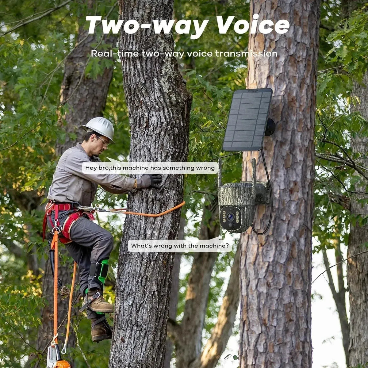 4G Solar Trail Camera in Black with 2.5K Resolution and Live Monitoring