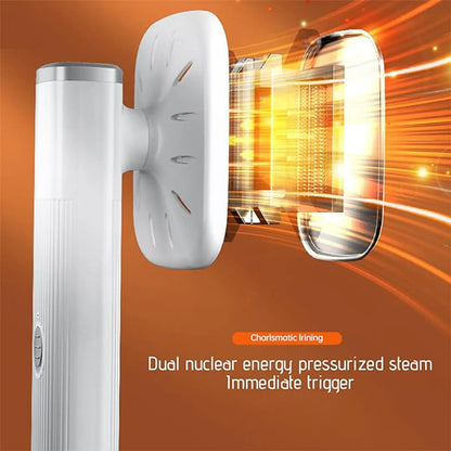 Portable Handheld Mini Steam Iron in White for Home & Travel, 72x100mm