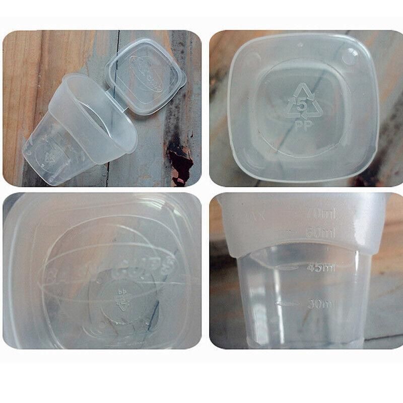 Baby Food Storage Cups with Lids and Tray, 70ml, Set of 8