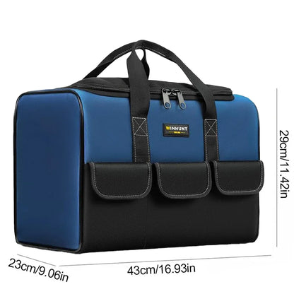 Heavy Duty Tool Bag 43x23x29cm Oxford Cloth Tool Storage Bag with Pockets