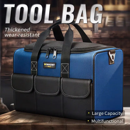 Heavy Duty Tool Bag 43x23x29cm Oxford Cloth Tool Storage Bag with Pockets