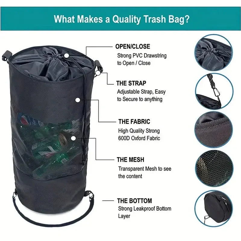 Outdoor Yacht Storage Net Bag Cruise Yacht Garbage Bags Miscellaneous Storage