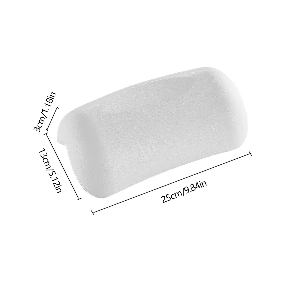 Bathtub Pillow Bath Back Cushion NonSlip Suction Cups WaterResistant Comfortable