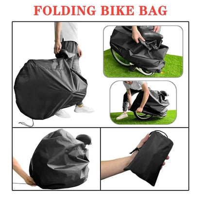 Portable Mountain Road Folding Bike Carry Bag Waterproof For Travel Storage - For Folding Bike