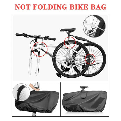 Portable Mountain Road Folding Bike Carry Bag Waterproof For Travel Storage - For Folding Bike