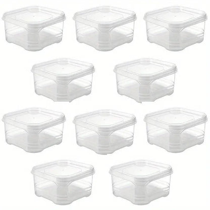 10-Piece 350 ml Stackable Storage Container Set with Lids