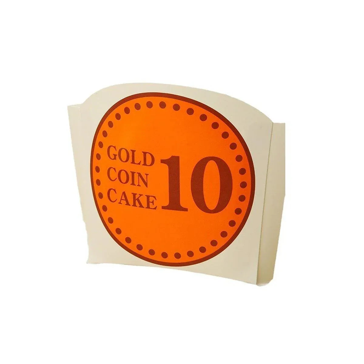 100-Pack Gold Coin Cake Paper Boxes, 15.8 x 12.3 cm