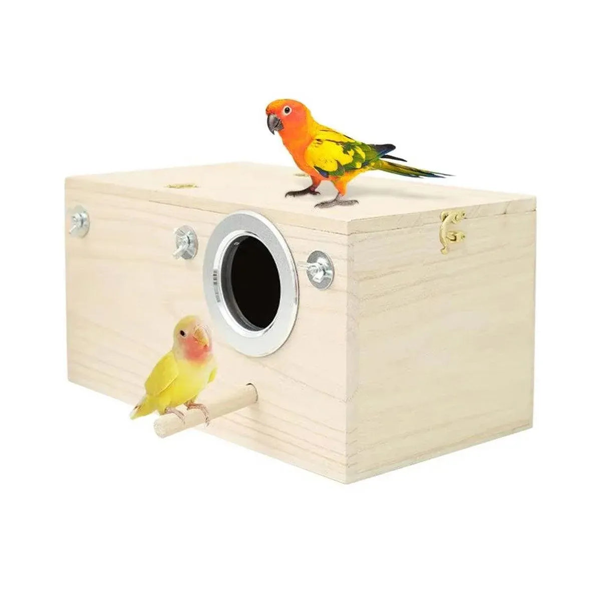 1-Piece Bird Breeding Nest Box with Perch, 29 x 15 x 15 cm