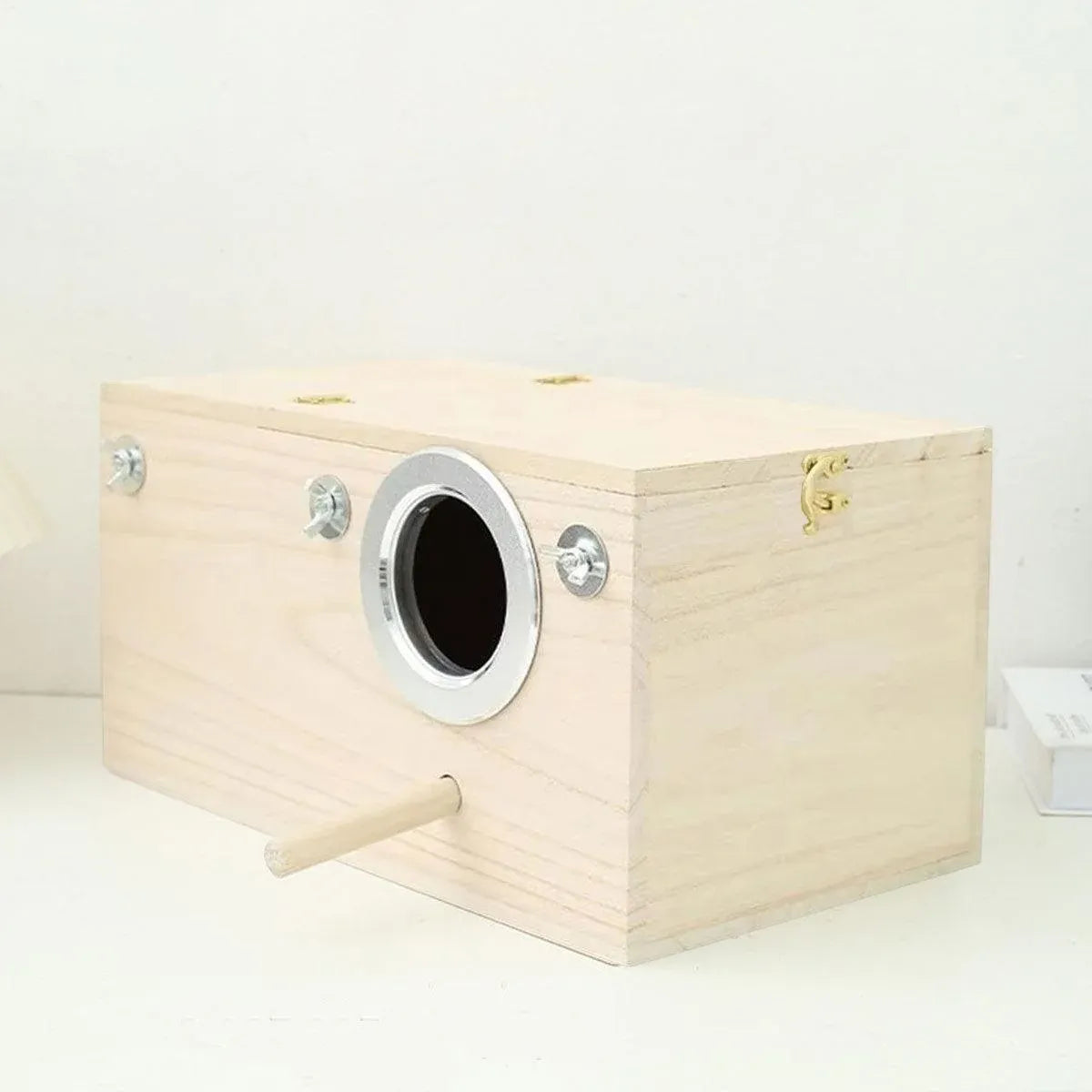 1-Piece Bird Breeding Nest Box with Perch, 29 x 15 x 15 cm