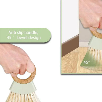 Mini Small Broom Dustpan Set Compact Desktop Cleaning Tool for Home Office