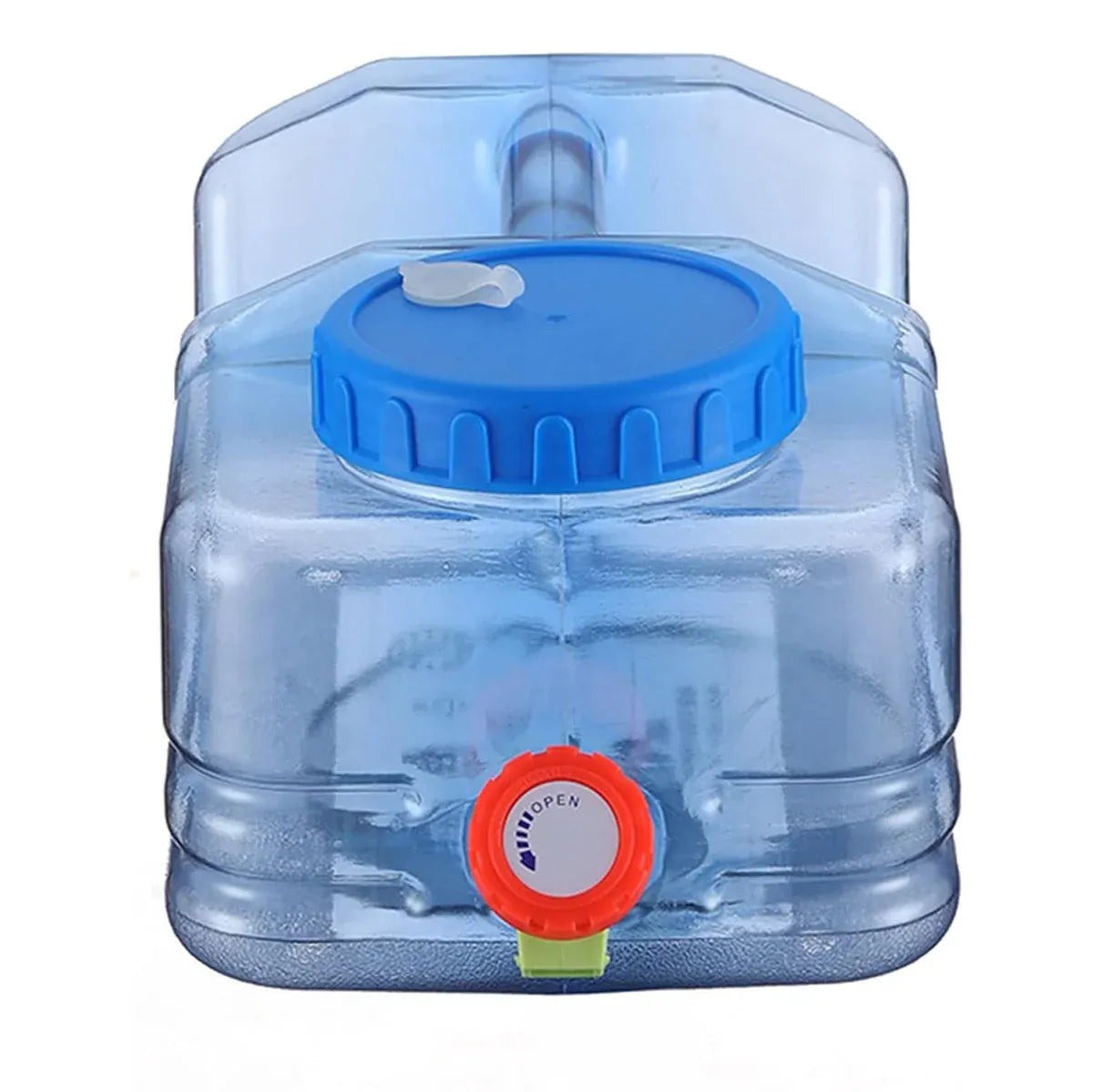 Outdoor Square Water Storage Bucket With Tap For Travel Camping Drinking Use - 5.5L