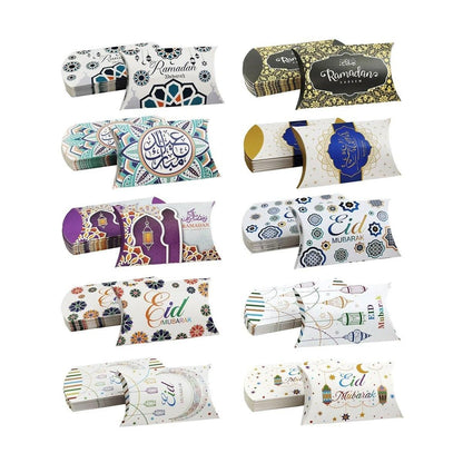 Assorted Eid and Ramadan Pillow Gift Boxes - 50 Pieces