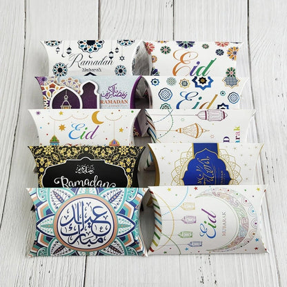 Assorted Eid and Ramadan Pillow Gift Boxes - 50 Pieces