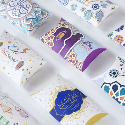 Assorted Eid and Ramadan Pillow Gift Boxes - 50 Pieces