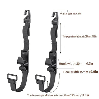 2pcs Car Hooks Seat Back Hooks Multifunctional Vehicle Storage Organizer Hanger
